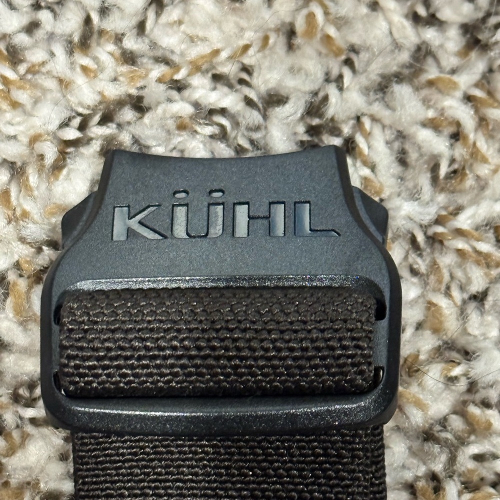 Kuhl Black Buckle with Brown Webbing Belt